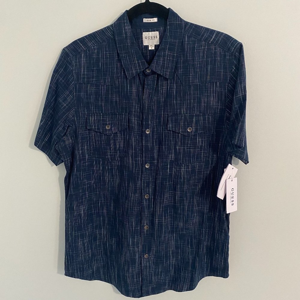 NWT Guess Short-Sleeve Button-Down